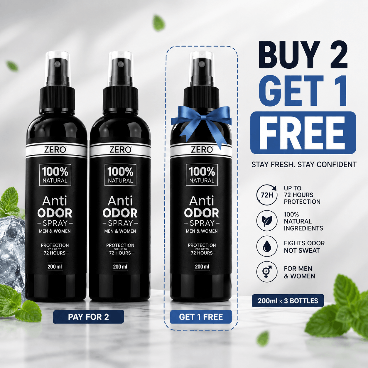 100% Natural Anti-Odor Spray