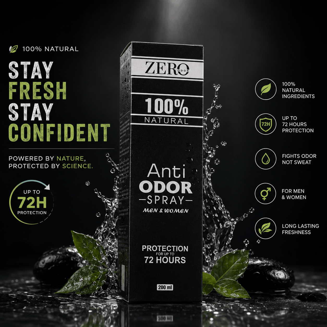 100% Natural Anti-Odor Spray